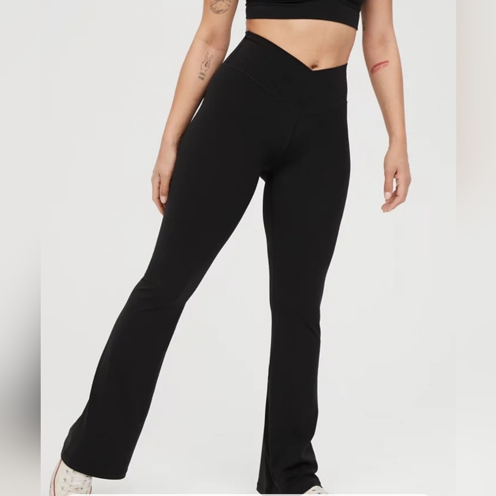 NAME YOUR PRICE Aerie Offline Crossover Waist Flared Leggings